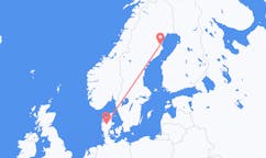 Flights from Skellefteå, Sweden to Karup, Denmark