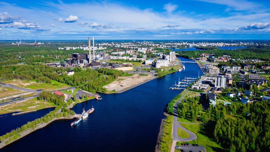 Photo of Oulu Finland Aerial landscape.