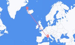 Flights from Ajaccio, France to Ísafjörður, Iceland