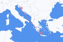 Flights from Zadar, Croatia to Chania, Greece