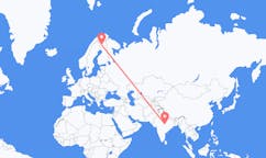 Flights from Jabalpur, India to Kittilä, Finland