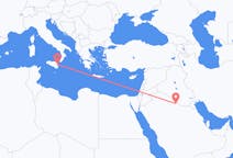 Flyreiser fra Rafha, Saudi-Arabia til Catania, Italia