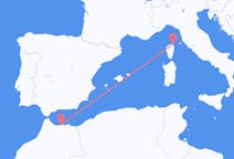 Flyreiser fra Al Hoceima, Marokko til Bastia, Frankrike