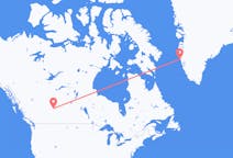 Flyrejser fra Edmonton, Canada til Maniitsoq, Grønland
