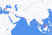 말레이시아 림방에서 출발해 터키 데니즐리에게(으)로 가는 항공편