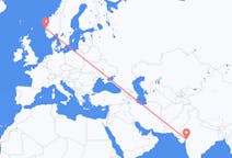 Flights from Vadodara, India to Bergen, Norway