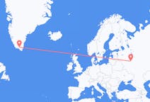 Flights from Narsarsuaq, Greenland to Moscow, Russia