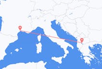 Flyreiser fra Ohrid, Nord-Makedonia til Montpellier, Frankrike