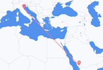Flyrejser fra Abha, Saudi-Arabien til Rimini, Italien