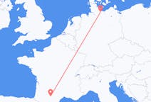 Flights from Lubeck, Germany to Toulouse, France