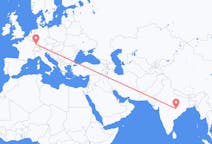Flüge von Raipur, Indien nach Straßburg, Frankreich