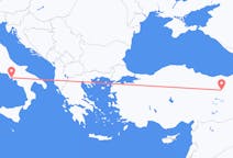 出发地 土耳其出发地 埃尔津詹目的地 意大利那不勒斯的航班