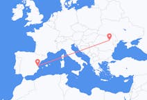 Loty z Bacau, Rumunia z Walencja, Hiszpania