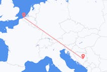Flyg från Ostend till Sarajevo