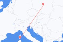 Vluchten van Figari, Frankrijk naar Lodz, Polen