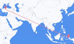 Flyreiser fra Sorong, Indonesia til Ankara, Tyrkia
