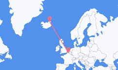 아이슬란드 토르쇼픈에서 출발해 프랑스 릴로(으)로 가는 항공편
