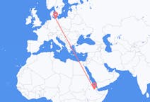 出发地 埃塞俄比亚塞梅拉目的地 德国罗斯托克的航班