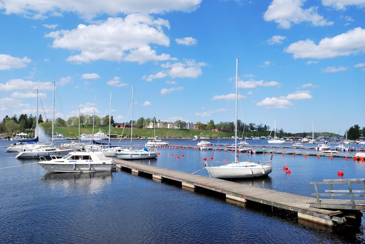 Photo of very beautiful Lappeenranta harbor in a sunny summer day.