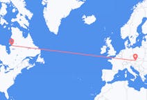 Flyreiser fra Kuujjuarapik, Canada til Vienna, Østerrike