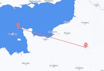 Flights from Alderney, Guernsey to Paris, France
