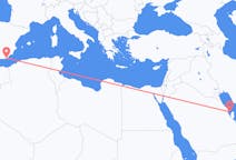 Flyrejser fra Bahrain Island til Almeria