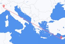 Flüge von Paphos, Zypern nach Turin, Italien