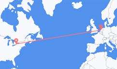 Flyrejser fra Niagara Falls (Niagaravandfaldene), USA til Amsterdam, Holland