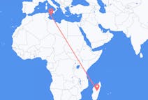 Flights from Antananarivo, Madagascar to Lampedusa, Italy