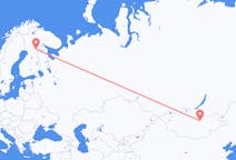从乌兰巴托飞往库萨莫的航班
