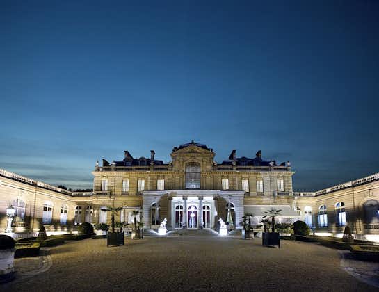 photo of Musée Jacquemart-André at night in Paris, France.