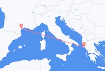 Loty z Aspirana, Francja z Korfu, Grecja