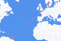 Flyg från Paramaribo, Surinam till Göteborg, Sverige