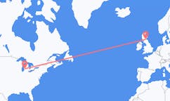 Flights from Grand Rapids, the United States to Edinburgh, Scotland