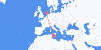Flyg från Libyen till Nederländerna