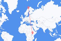 Flyrejser fra Eldoret, Kenya til Kiruna, Sverige