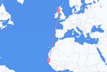 Flug frá Ziguinchor, Senegal til Belfast, Norður-Írlandi