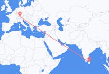 Flug frá Sigiriya, Srí Lanka til Friedrichshafen, Þýskalandi