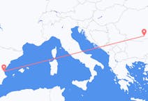 Flyreiser fra Valencia, til București