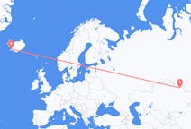Flyrejser fra Pavlodar til Reykjavík