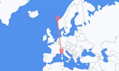 Flights from Calvi, Haute-Corse, France to Florø, Norway