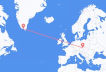 Vols de Qaqortoq, le Groenland à Brno, Tchéquie