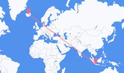 Flyreiser fra Jakarta, Indonesia til Akureyri, Island