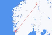 Flights from Stavanger, Norway to Røros, Norway