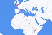 Flyrejser fra Eldoret til Brest