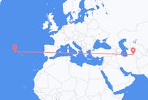 Flights from Ashgabat, Turkmenistan to Corvo Island, Portugal