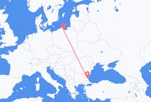 Flights from Burgas in Bulgaria to Gdańsk in Poland