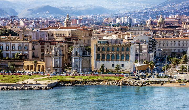 Photo of Palermo, Sicily, Italy. Seafront view.