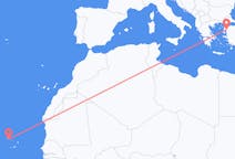 Flyg från São Vicente, Kap Verde till Edremit, Turkiet