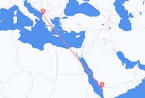 Flyg från Jizan, Saudiarabien till Tirana, Albanien